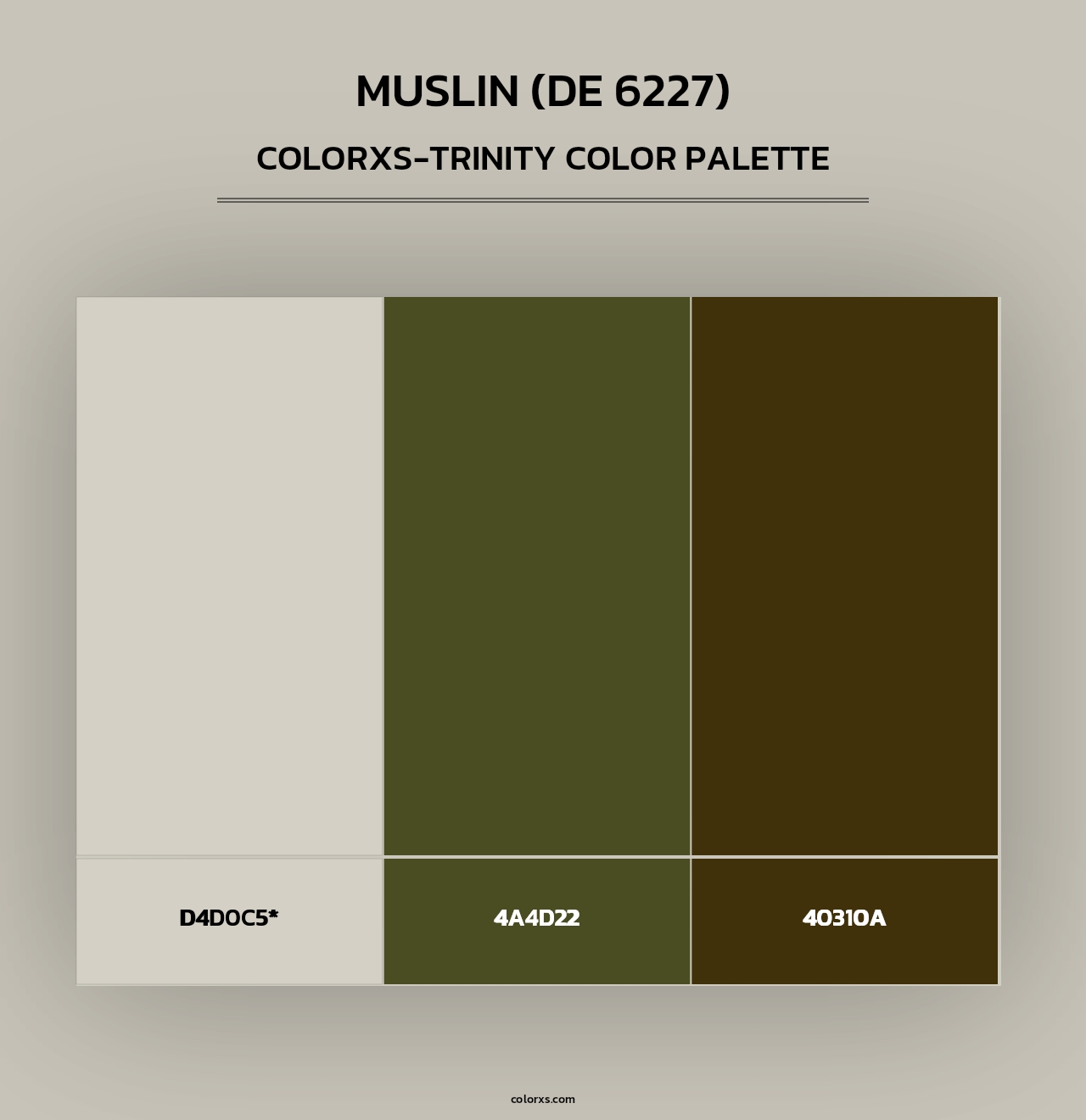 Muslin (DE 6227) - Colorxs Trinity Palette
