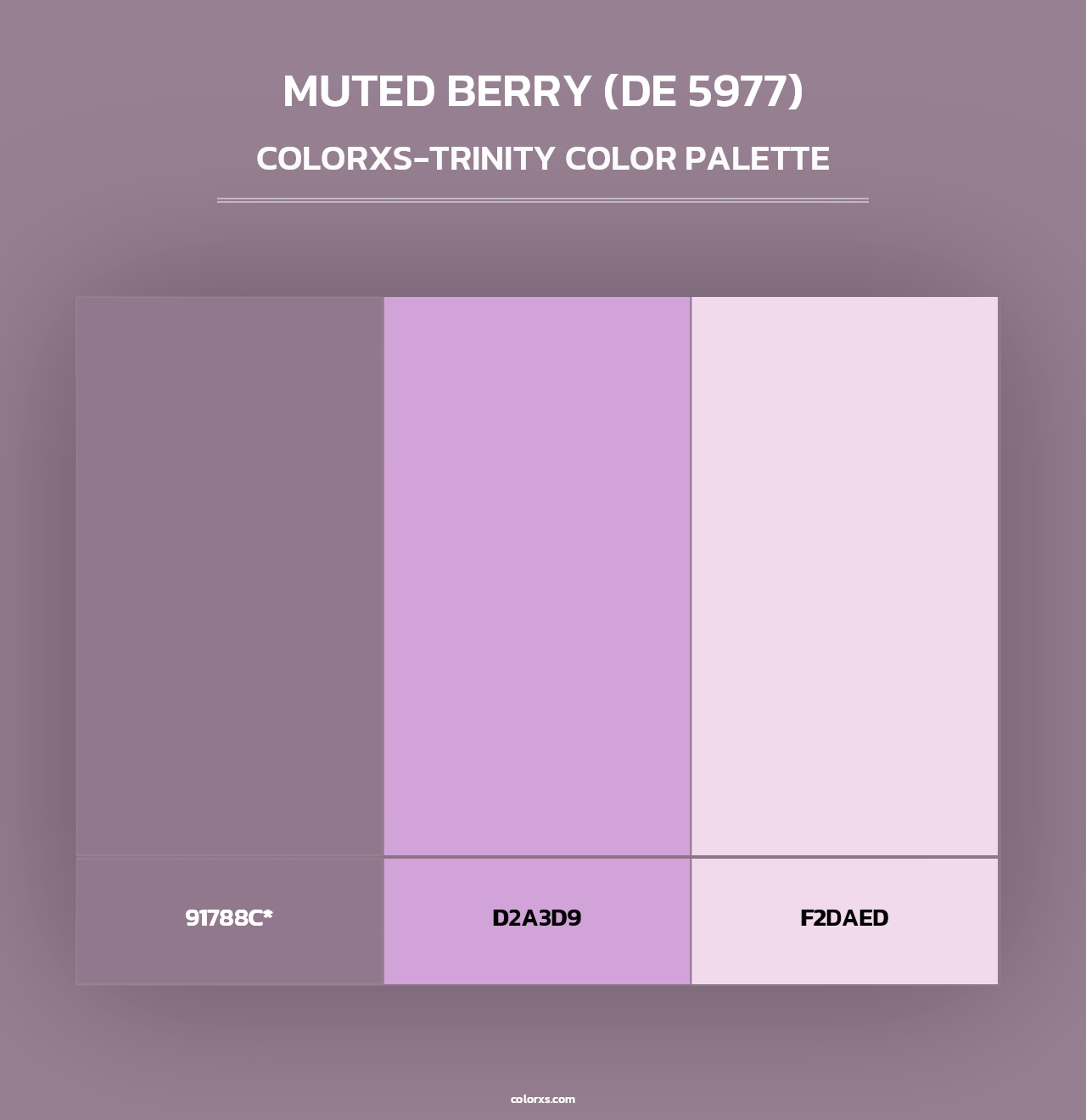Muted Berry (DE 5977) - Colorxs Trinity Palette