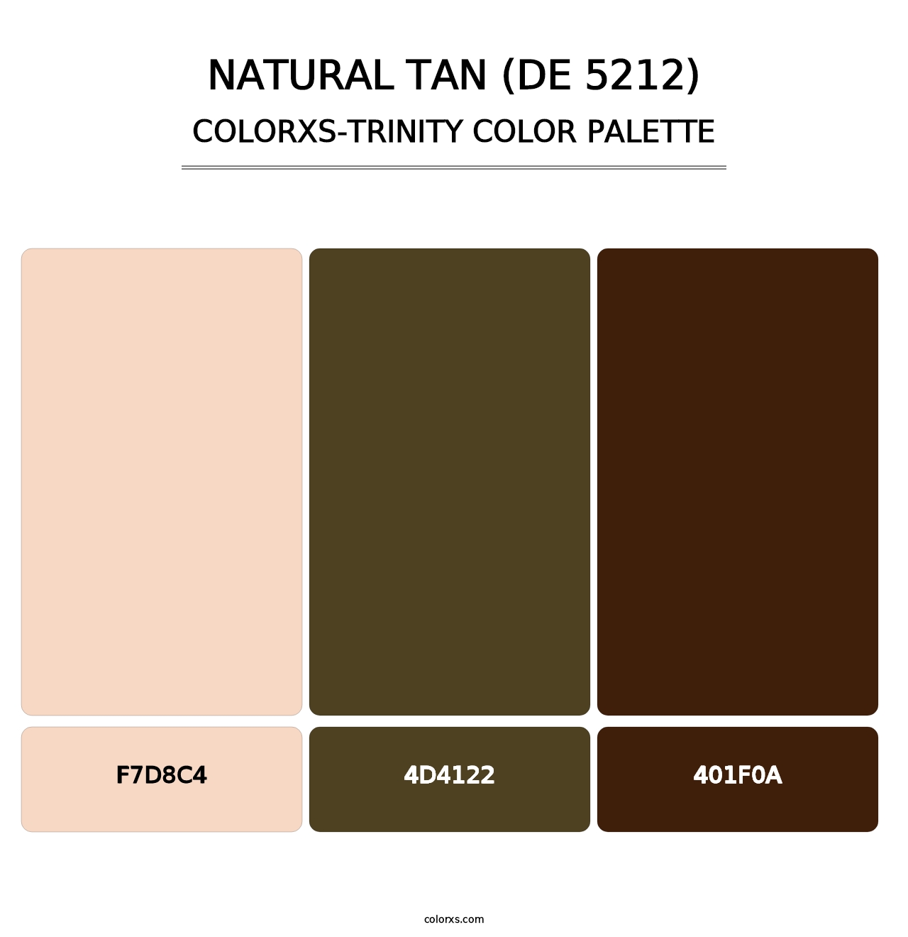 Natural Tan (DE 5212) - Colorxs Trinity Palette