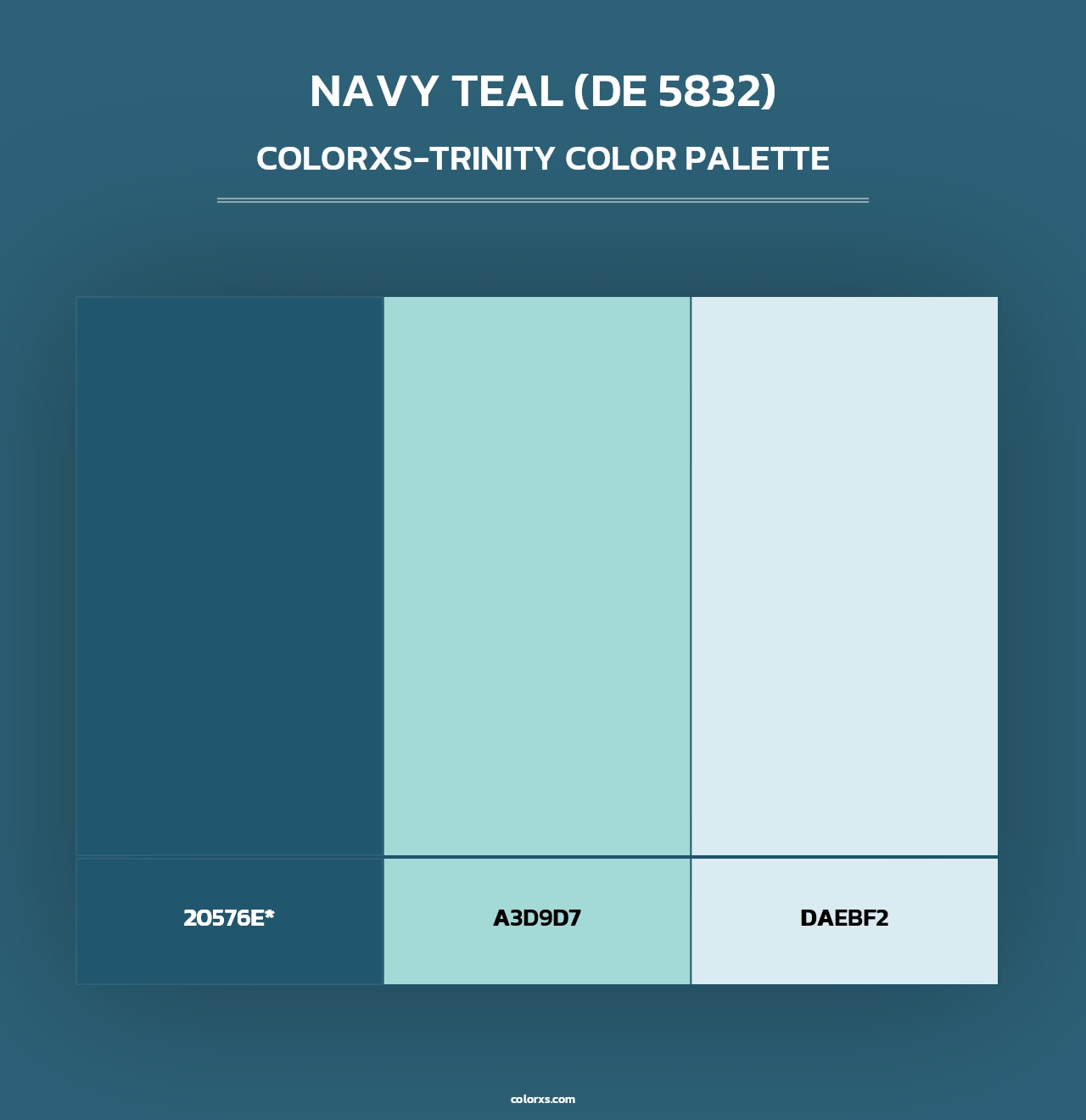 Navy Teal (DE 5832) - Colorxs Trinity Palette