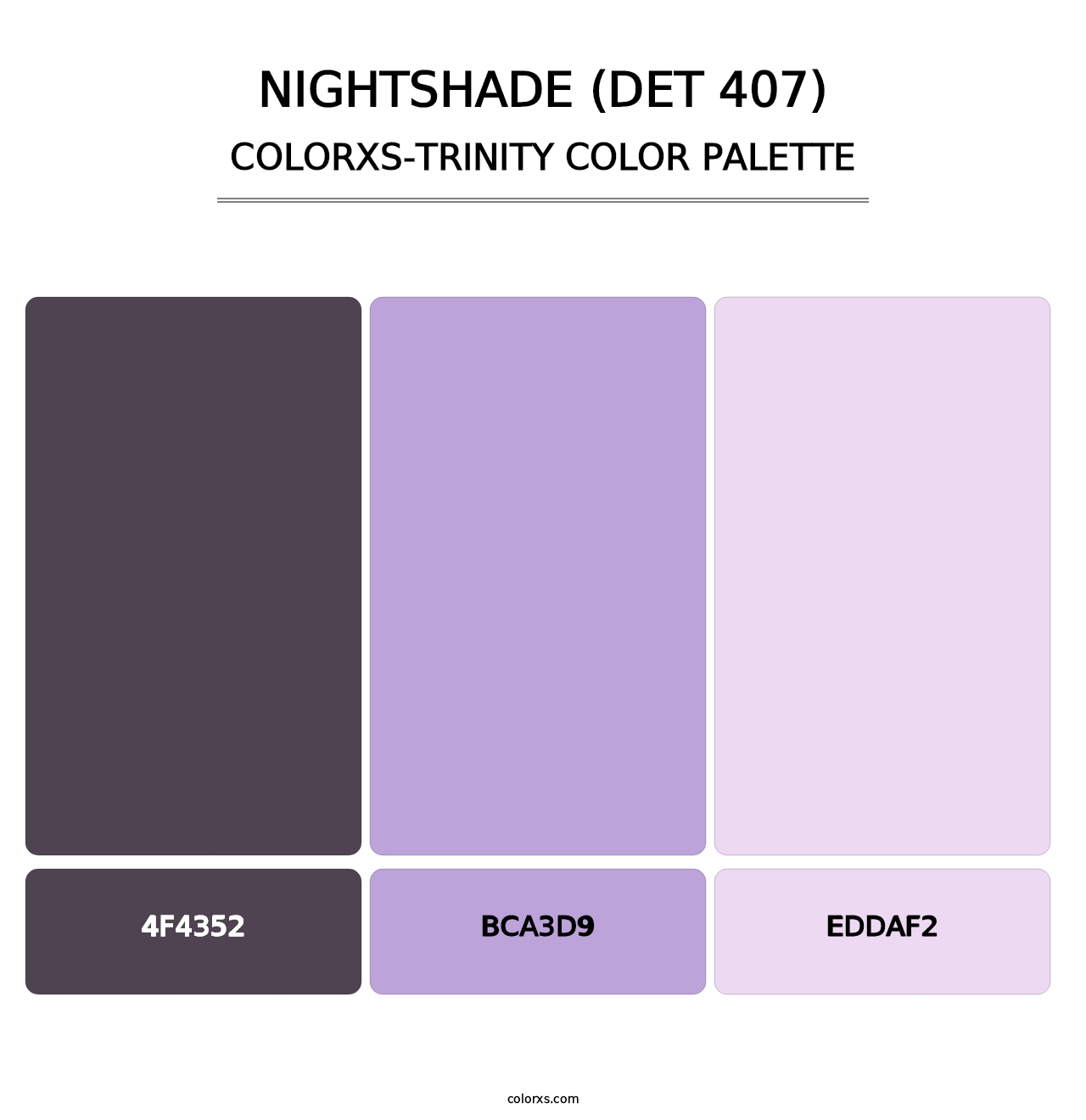 Nightshade (DET 407) - Colorxs Trinity Palette