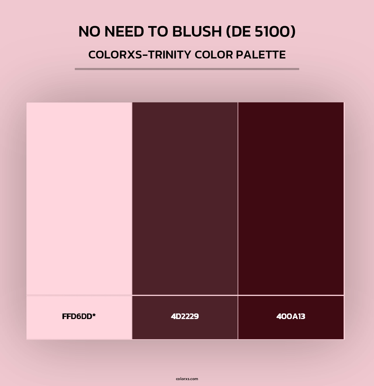 No Need to Blush (DE 5100) - Colorxs Trinity Palette