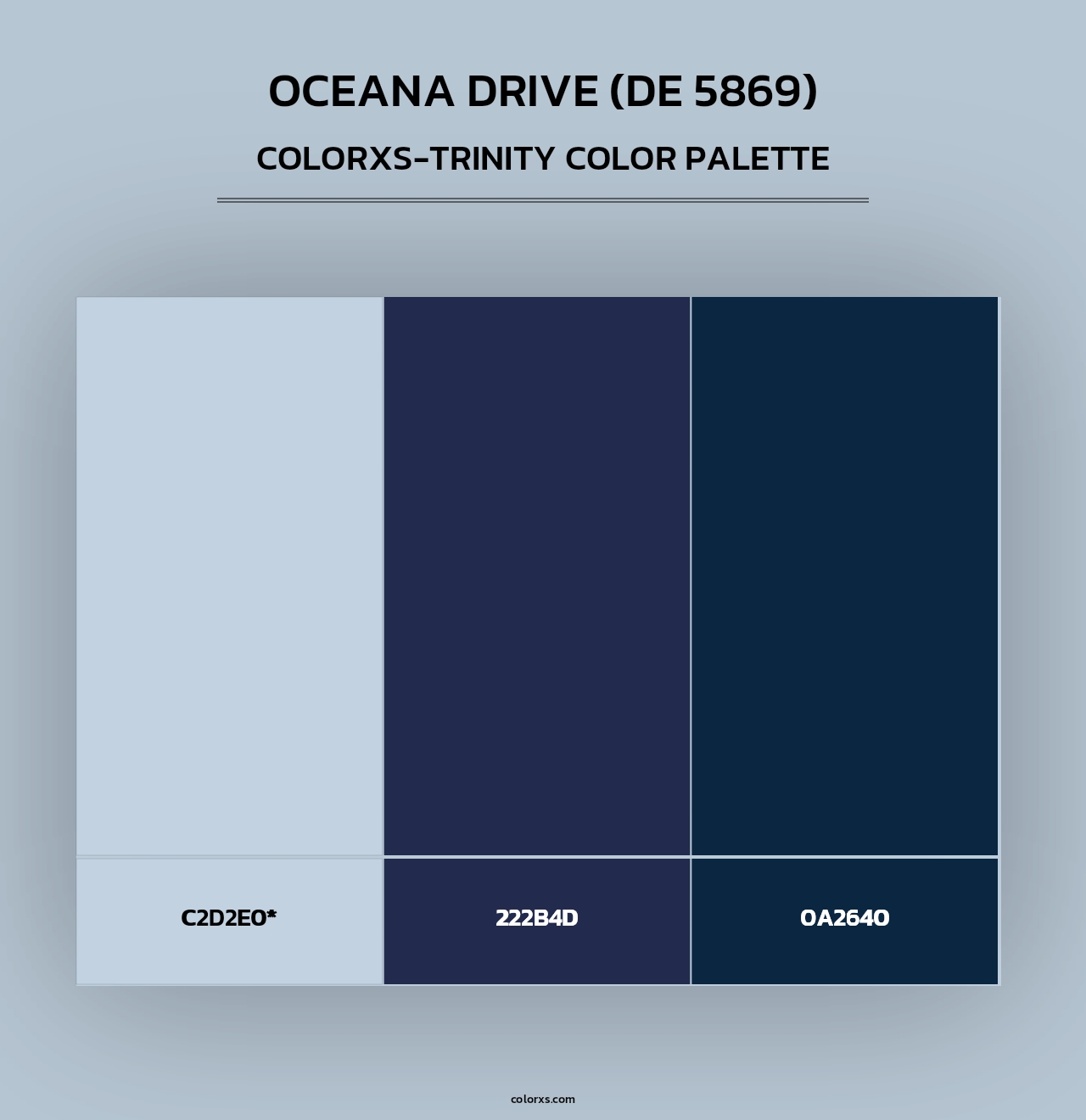 Oceana Drive (DE 5869) - Colorxs Trinity Palette