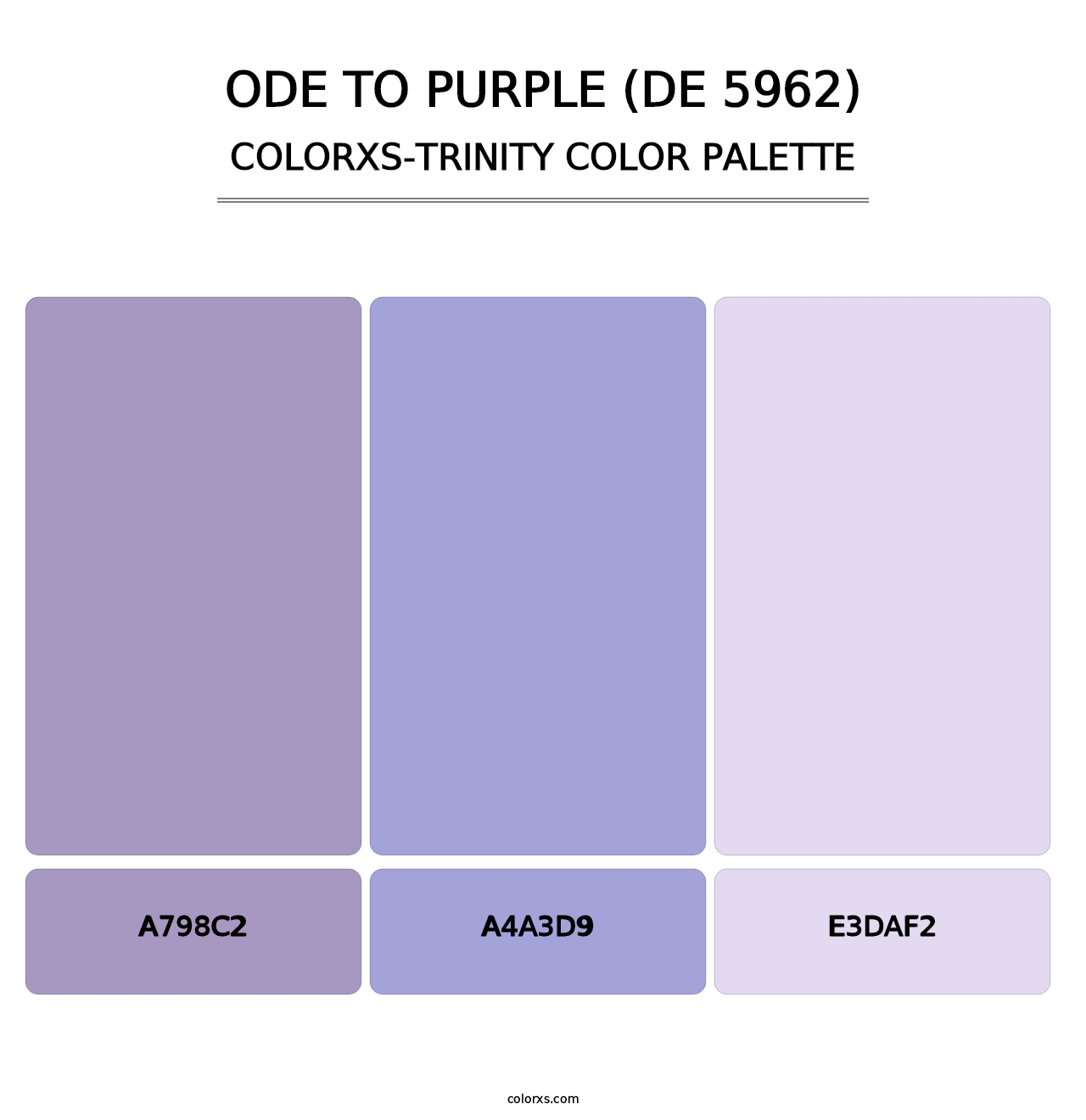 Ode to Purple (DE 5962) - Colorxs Trinity Palette