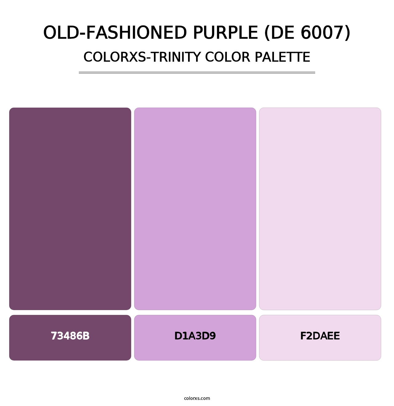 Old-Fashioned Purple (DE 6007) - Colorxs Trinity Palette