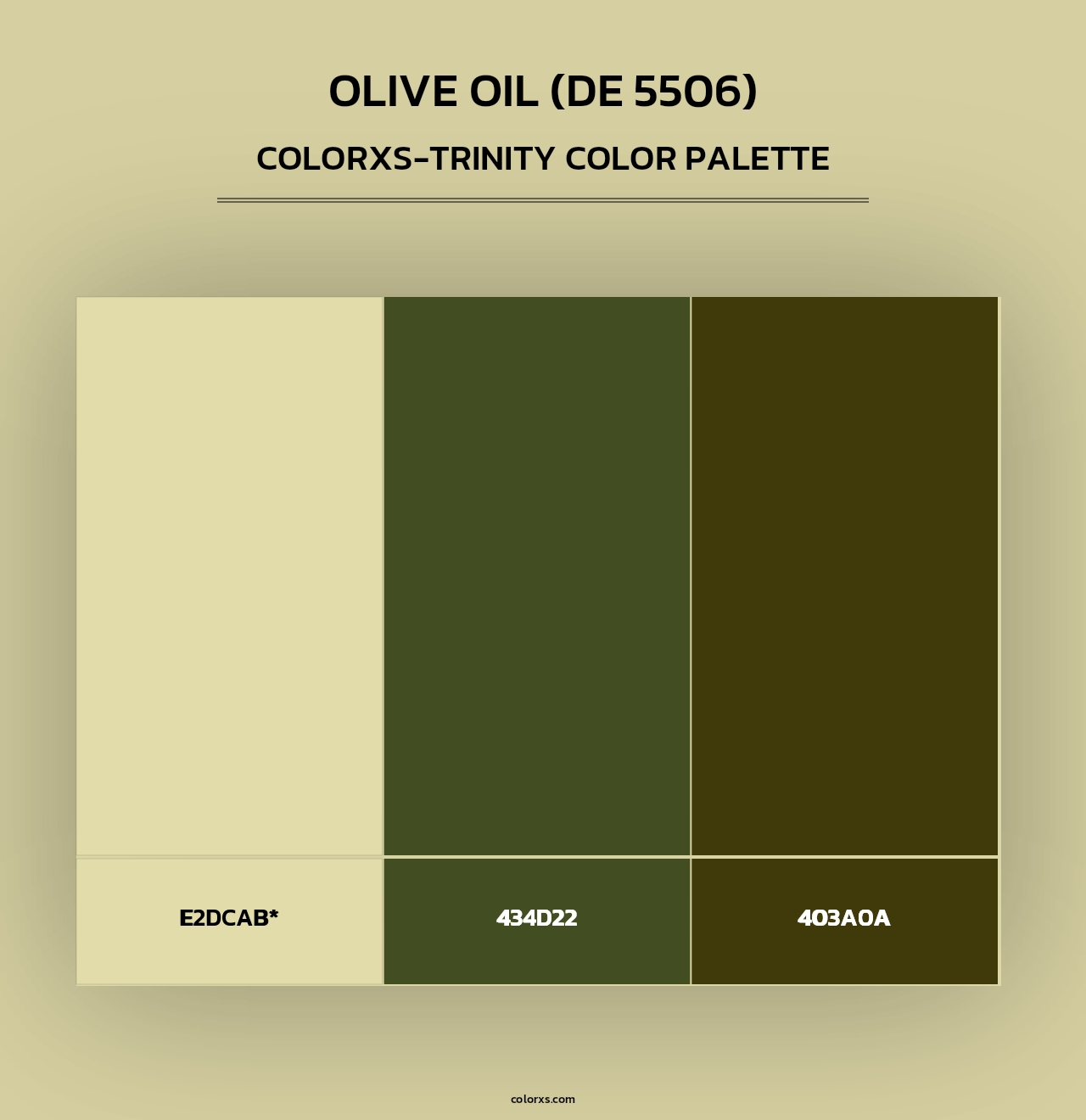Olive Oil (DE 5506) - Colorxs Trinity Palette