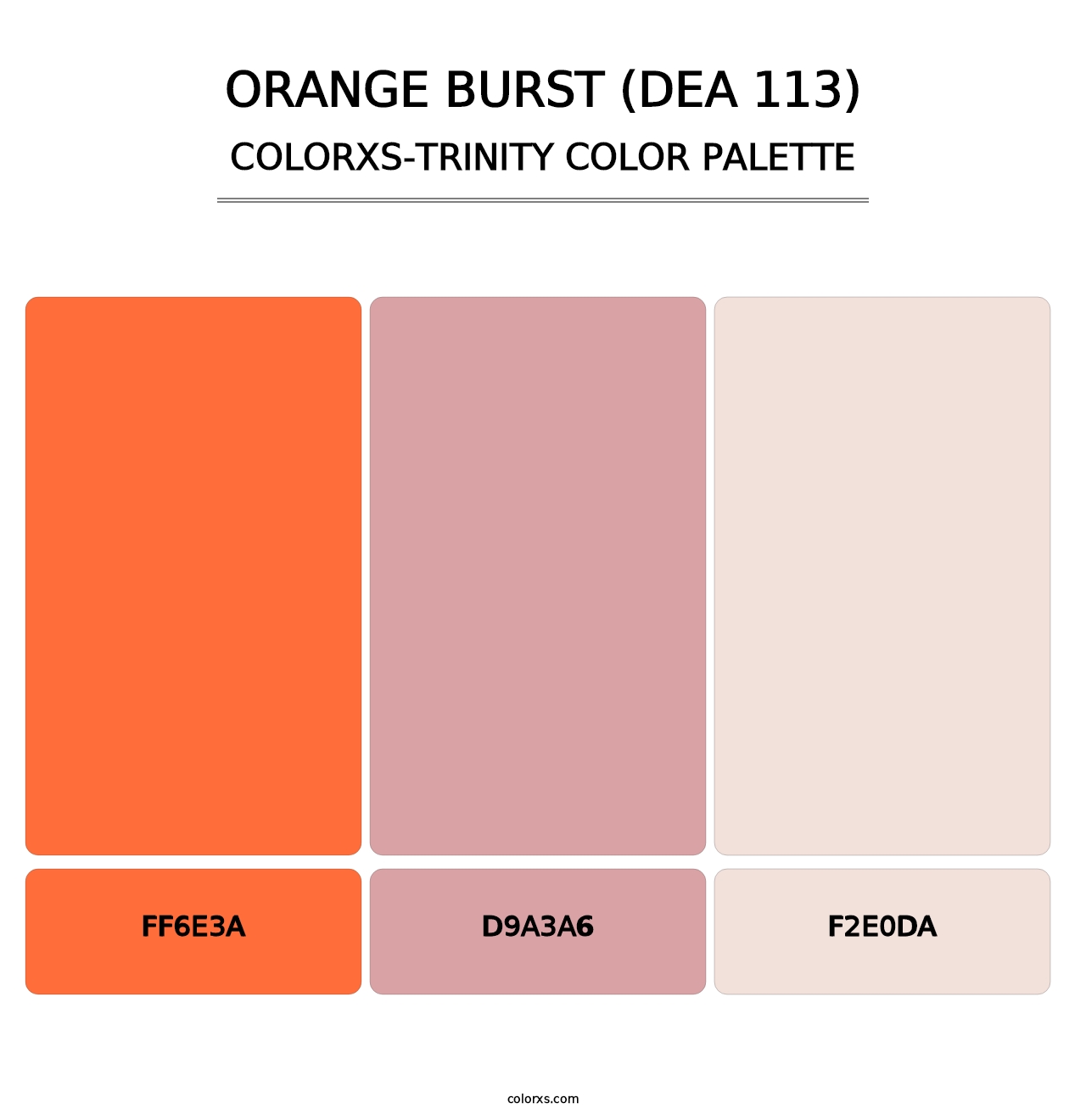 Orange Burst (DEA 113) - Colorxs Trinity Palette