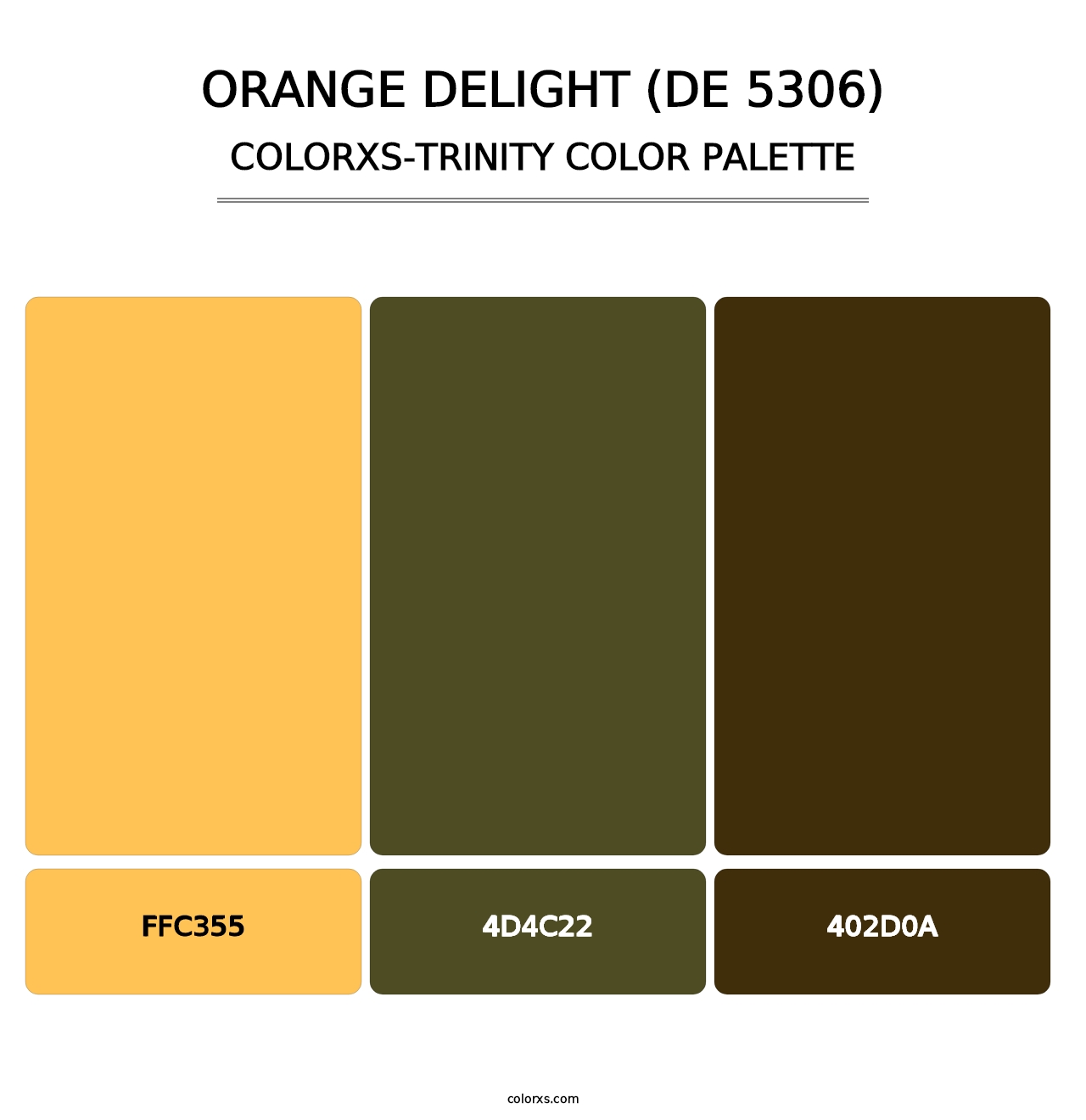 Orange Delight (DE 5306) - Colorxs Trinity Palette