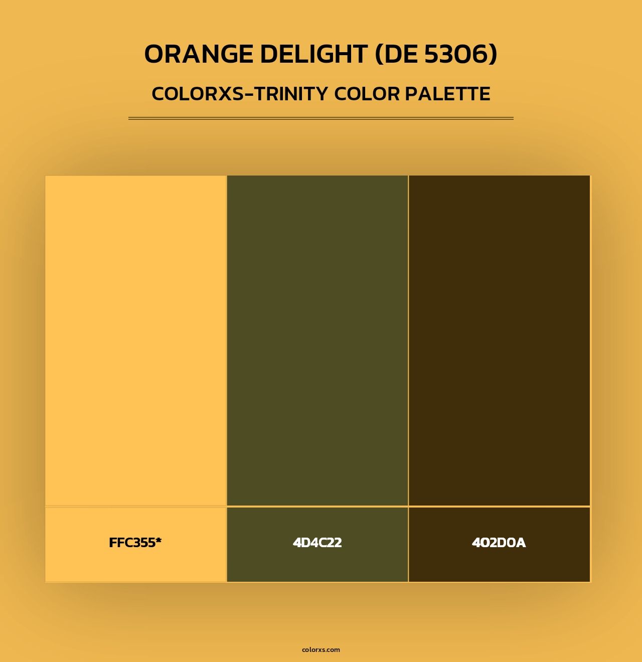 Orange Delight (DE 5306) - Colorxs Trinity Palette
