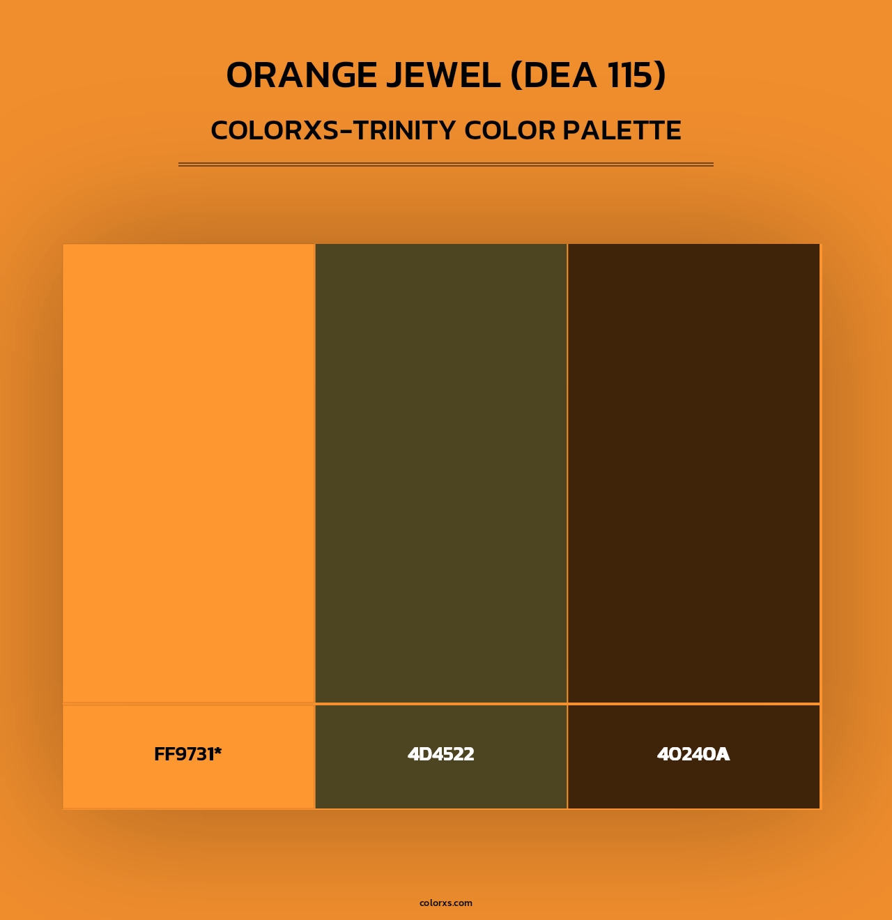 Orange Jewel (DEA 115) - Colorxs Trinity Palette