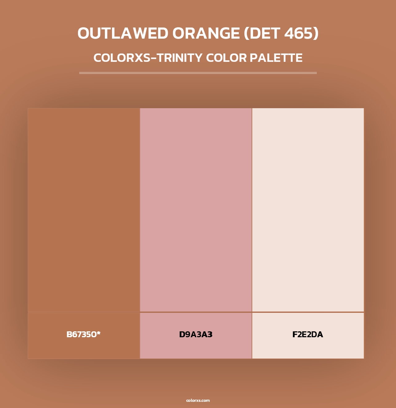 Outlawed Orange (DET 465) - Colorxs Trinity Palette