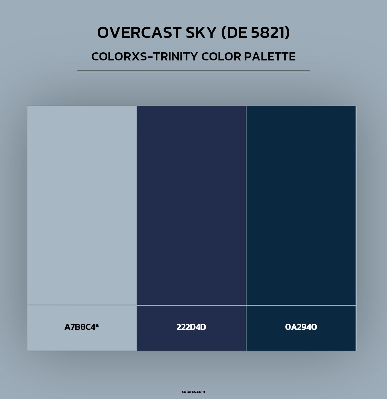 Overcast Sky (DE 5821) - Colorxs Trinity Palette