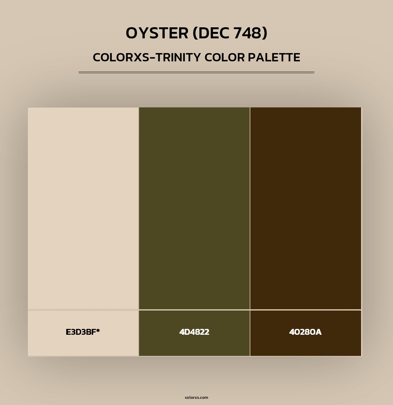 Oyster (DEC 748) - Colorxs Trinity Palette