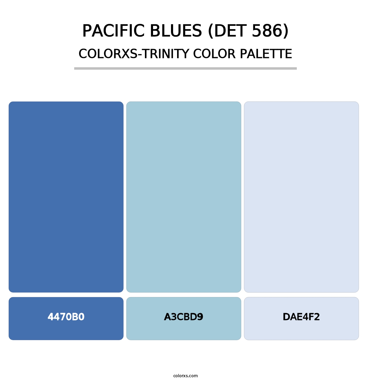 Pacific Blues (DET 586) - Colorxs Trinity Palette