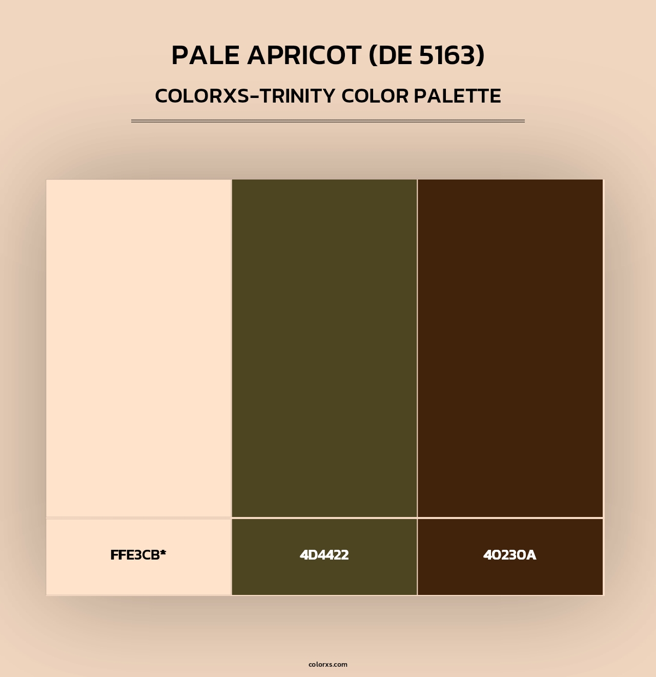 Pale Apricot (DE 5163) - Colorxs Trinity Palette