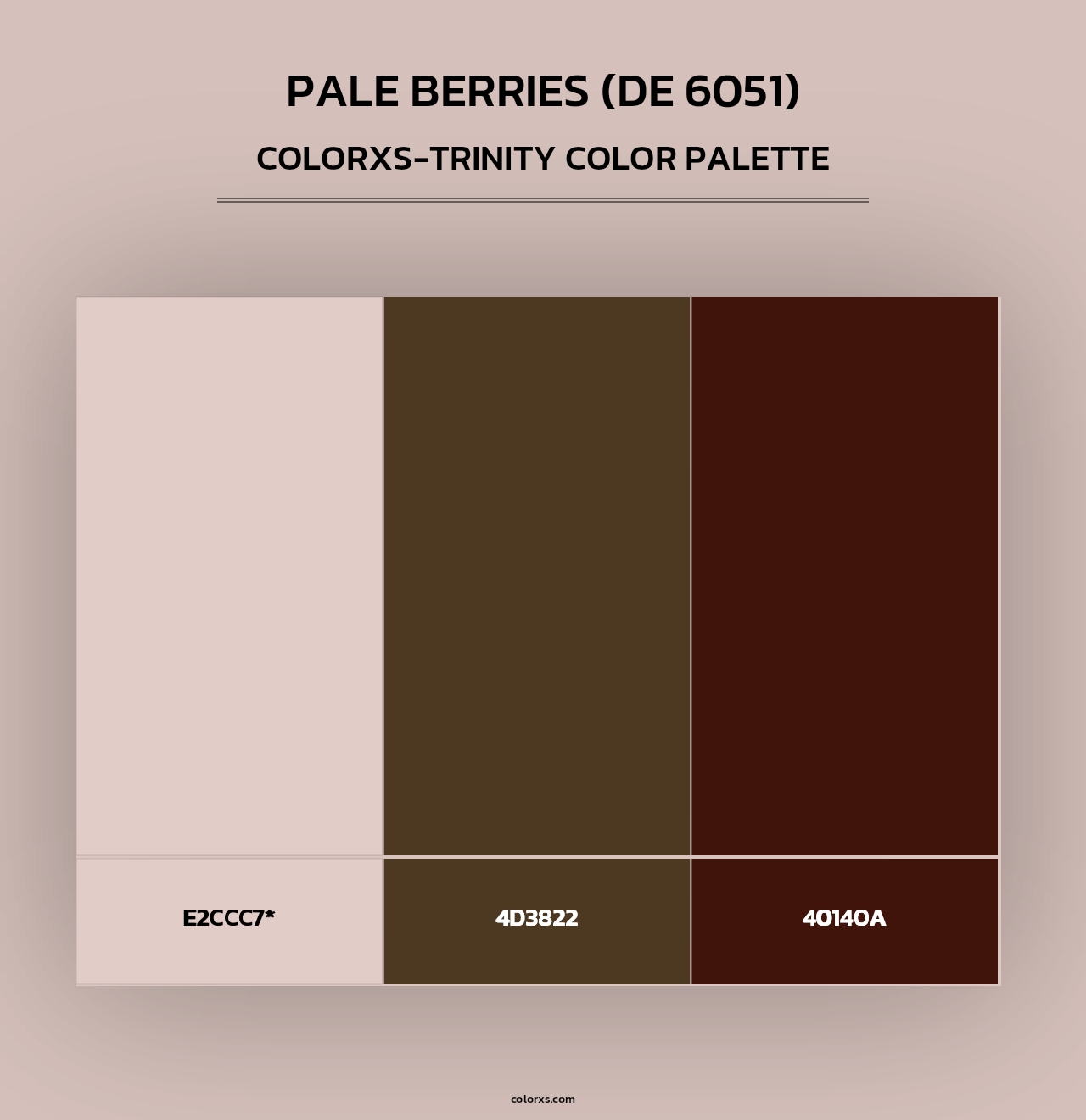Pale Berries (DE 6051) - Colorxs Trinity Palette