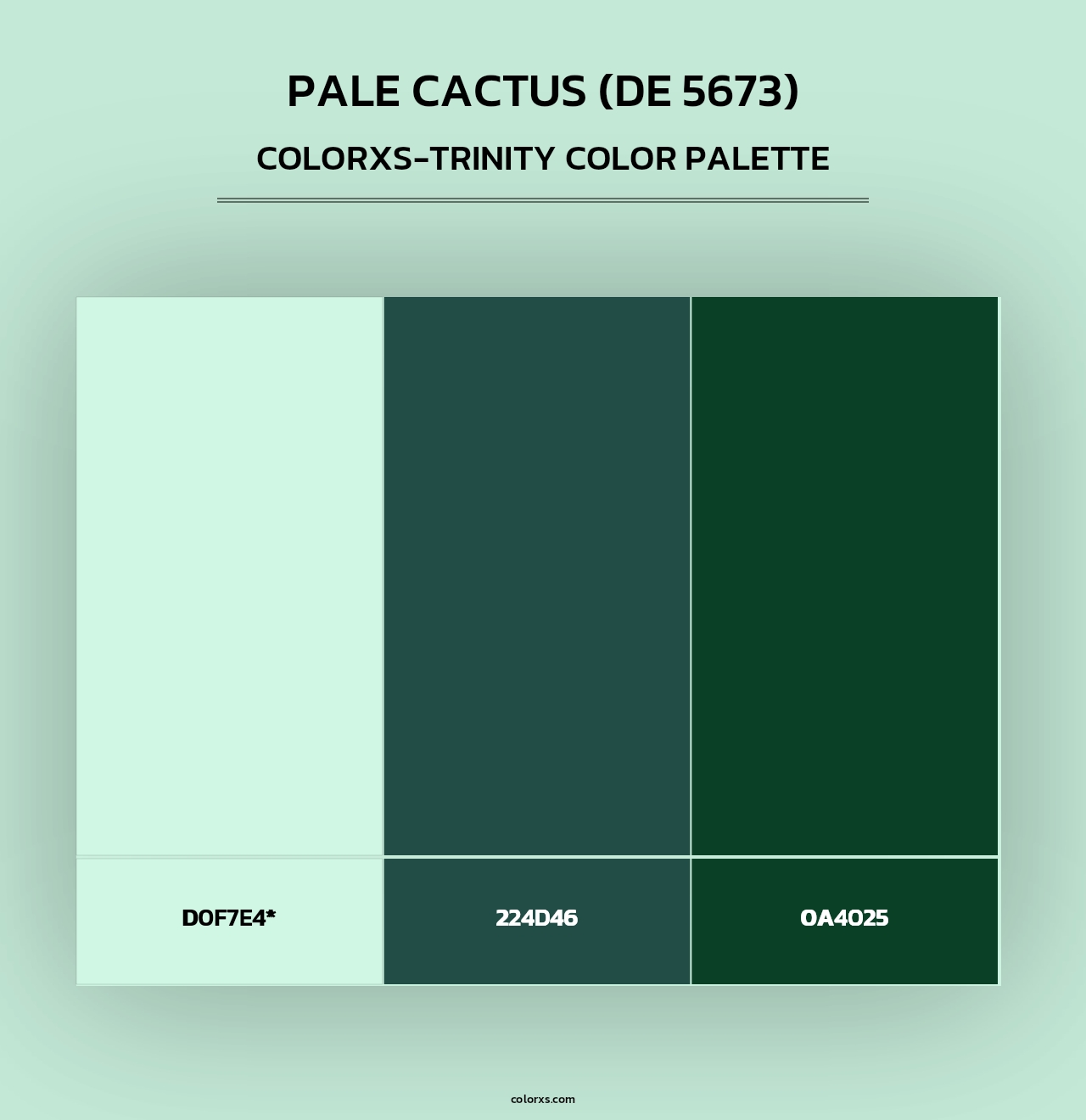 Pale Cactus (DE 5673) - Colorxs Trinity Palette