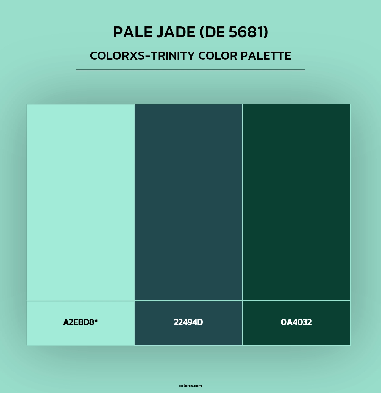 Pale Jade (DE 5681) - Colorxs Trinity Palette