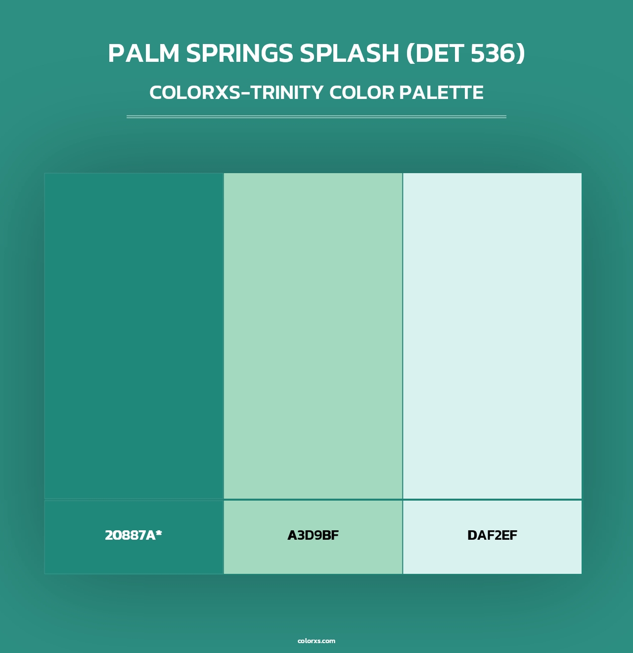 Palm Springs Splash (DET 536) - Colorxs Trinity Palette
