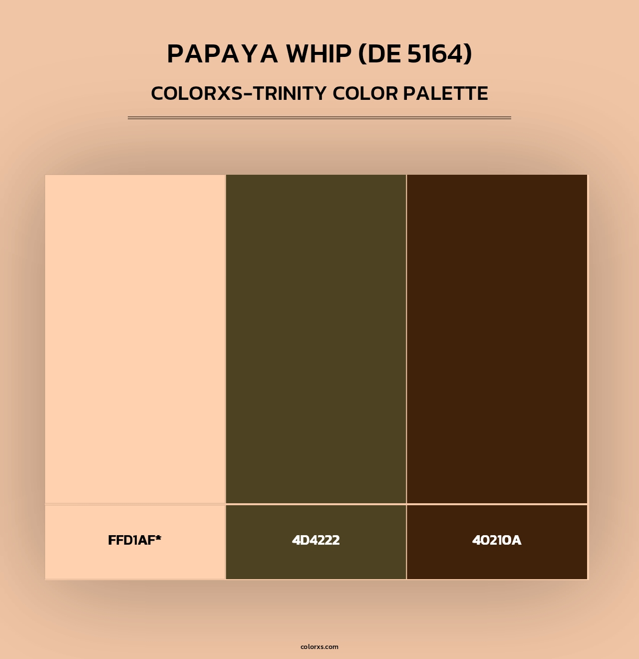 Papaya Whip (DE 5164) - Colorxs Trinity Palette