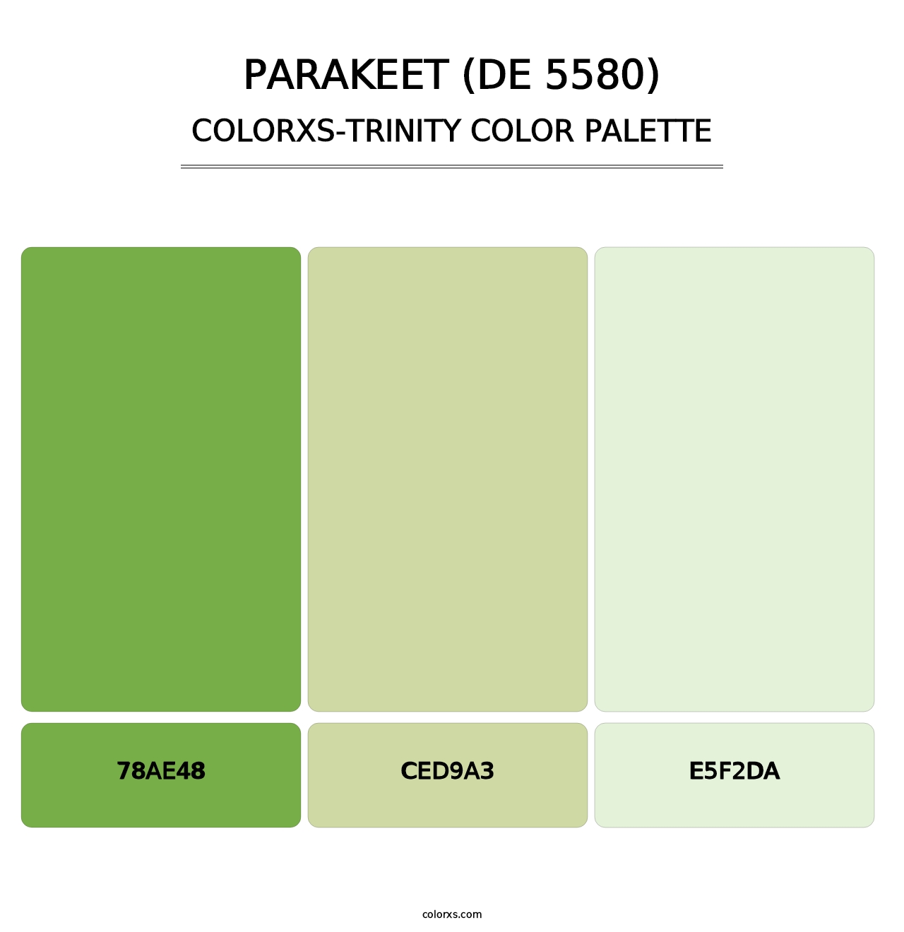 Parakeet (DE 5580) - Colorxs Trinity Palette