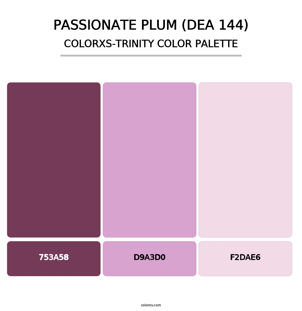 Passionate Plum (DEA 144) - Colorxs Trinity Palette