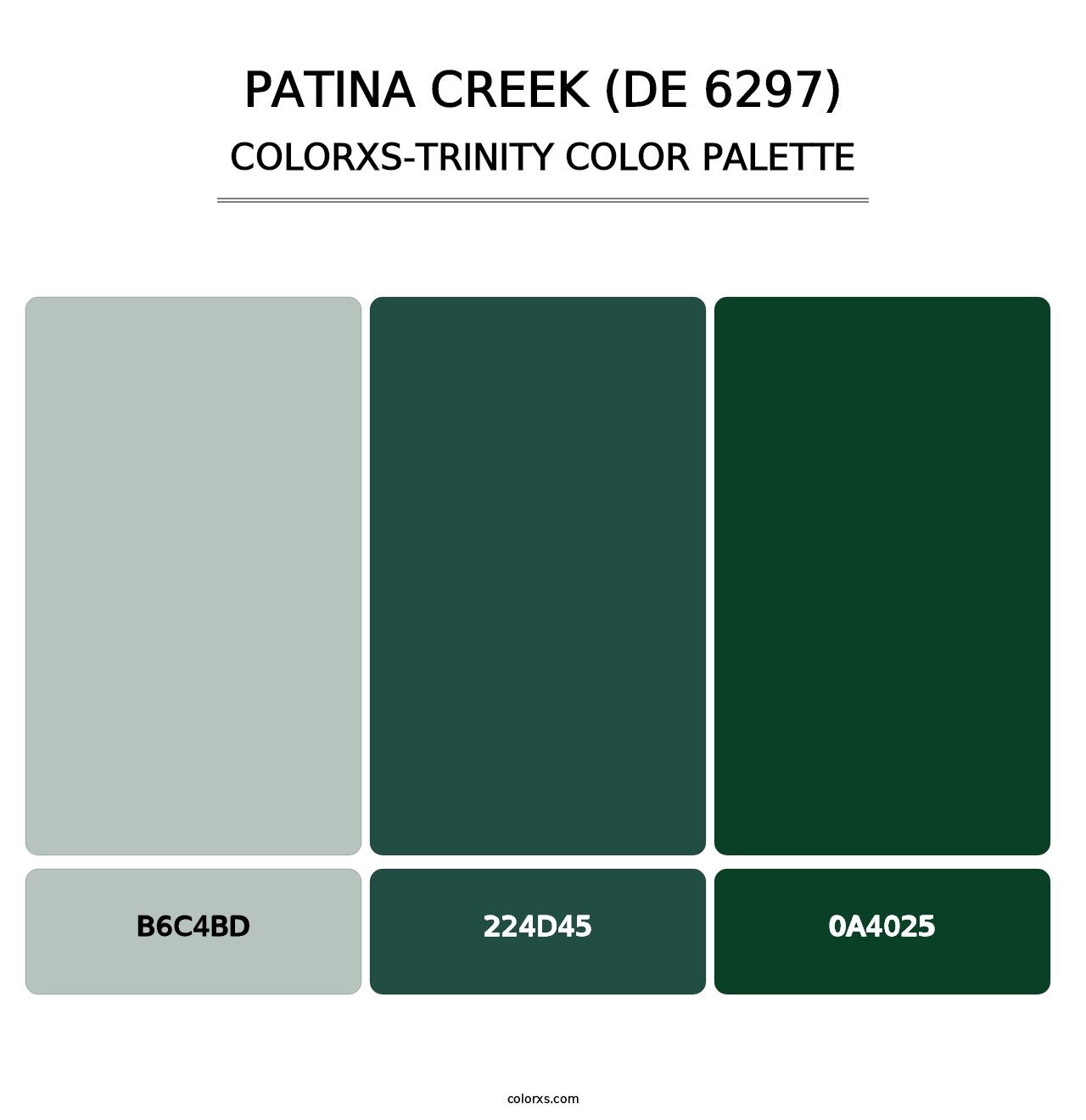 Patina Creek (DE 6297) - Colorxs Trinity Palette
