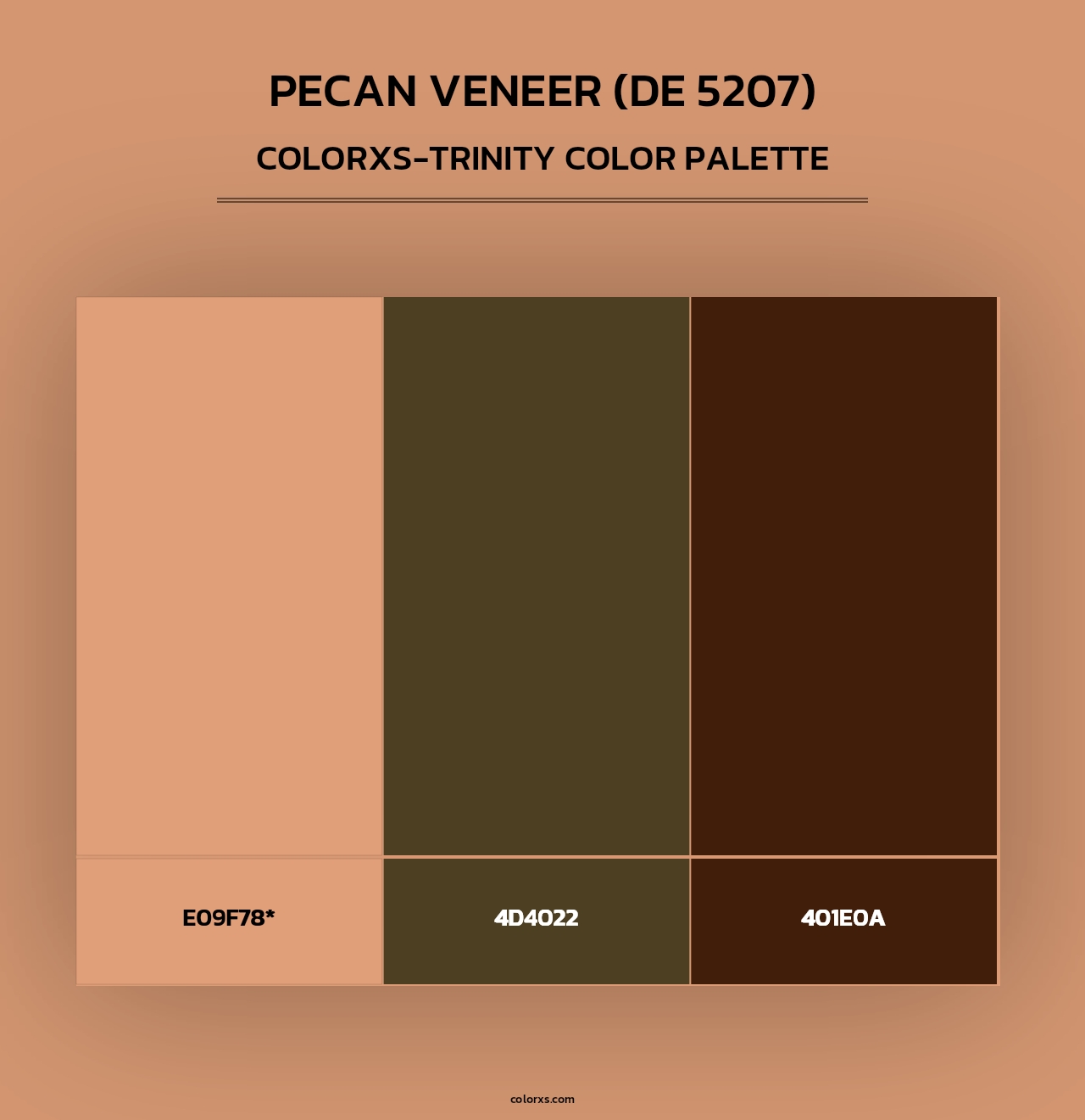 Pecan Veneer (DE 5207) - Colorxs Trinity Palette