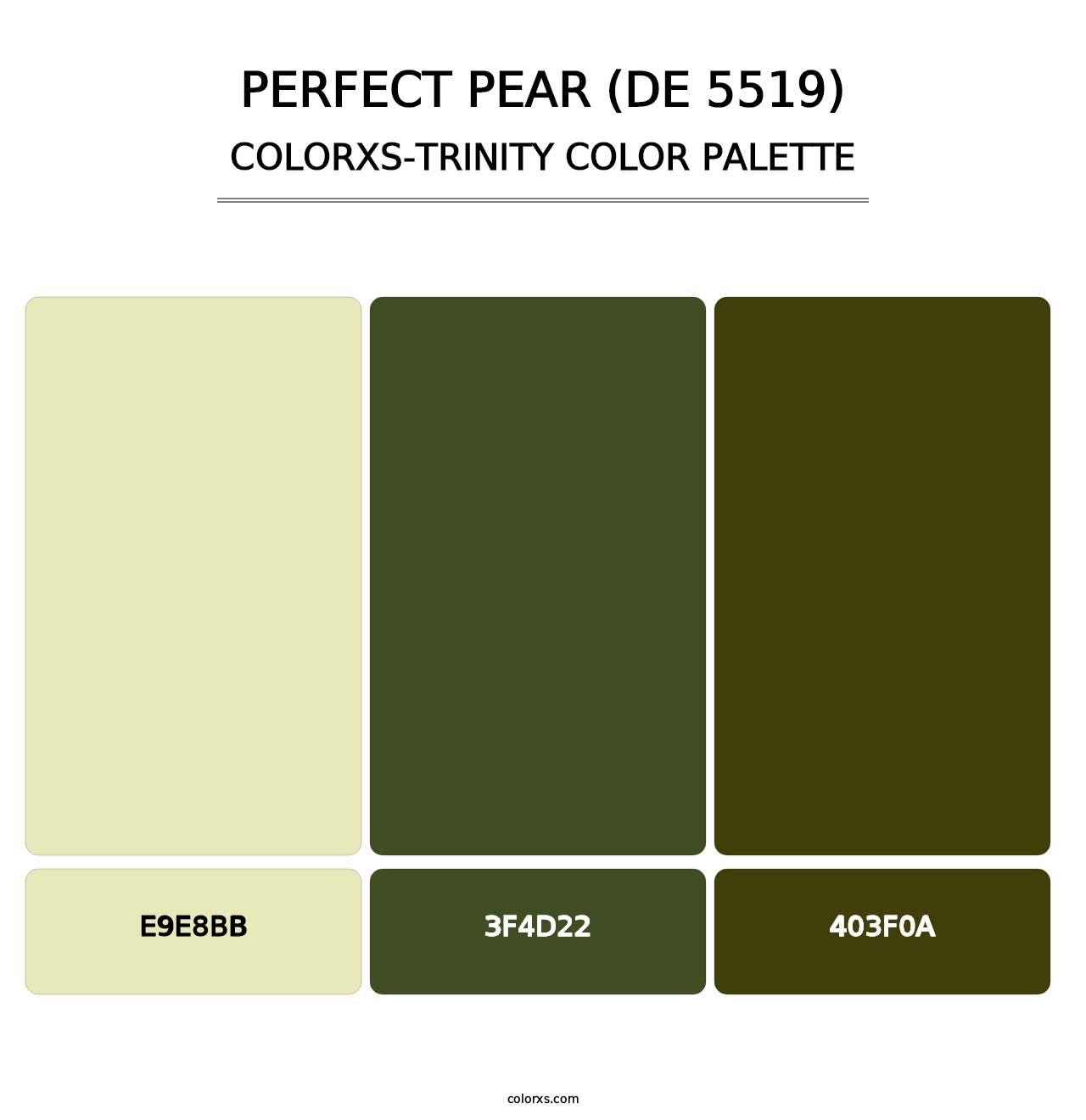 Perfect Pear (DE 5519) - Colorxs Trinity Palette