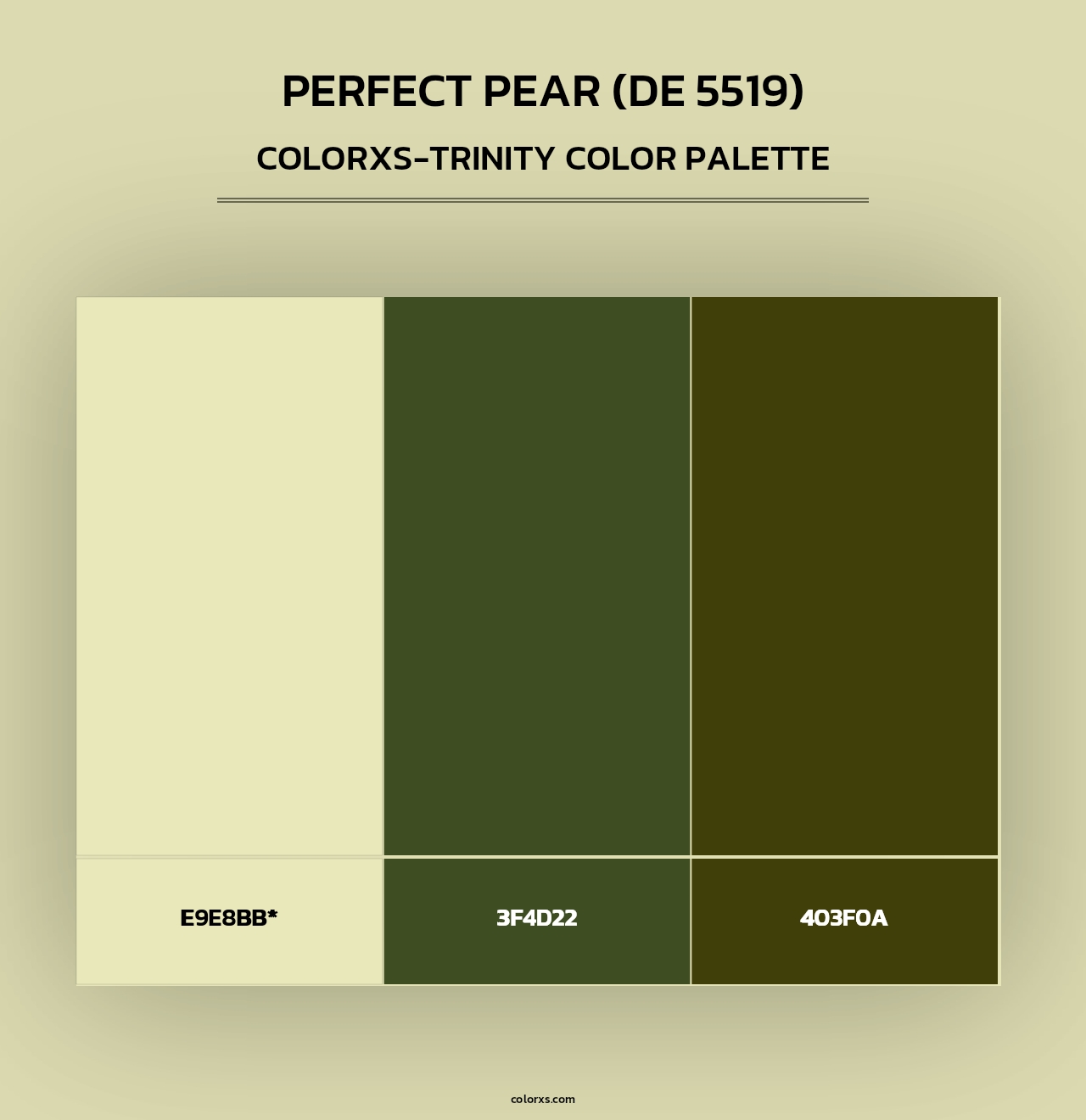Perfect Pear (DE 5519) - Colorxs Trinity Palette
