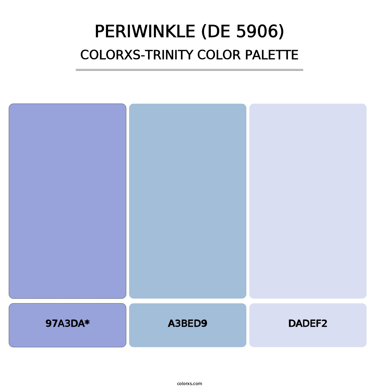 Periwinkle (DE 5906) - Colorxs Trinity Palette
