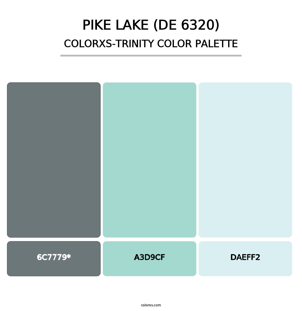 Pike Lake (DE 6320) - Colorxs Trinity Palette