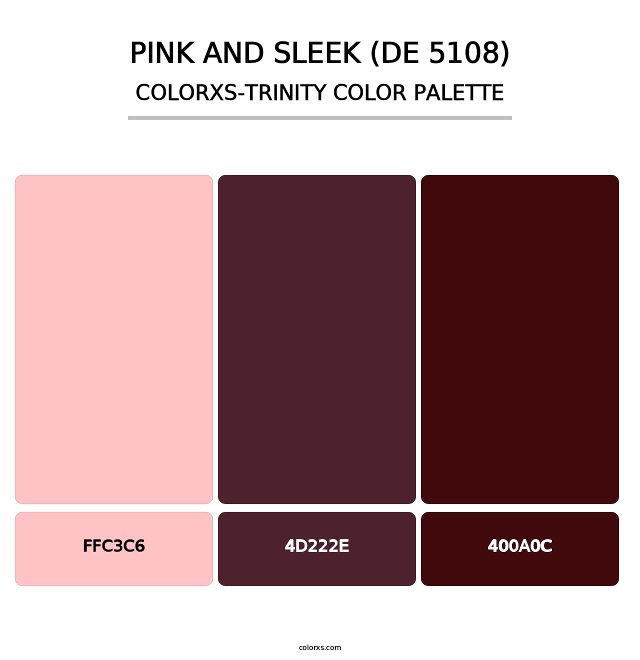 Pink and Sleek (DE 5108) - Colorxs Trinity Palette