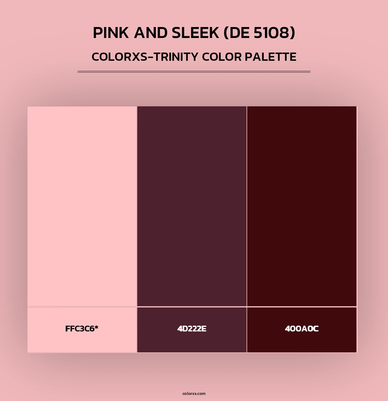Pink and Sleek (DE 5108) - Colorxs Trinity Palette