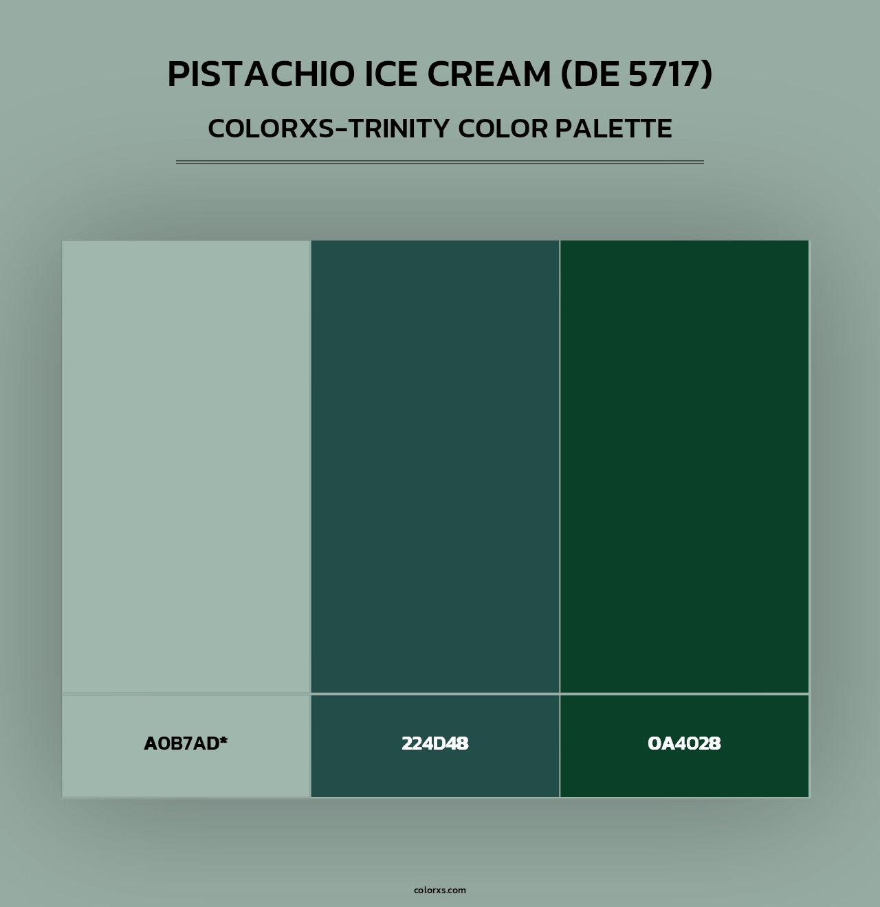 Pistachio Ice Cream (DE 5717) - Colorxs Trinity Palette