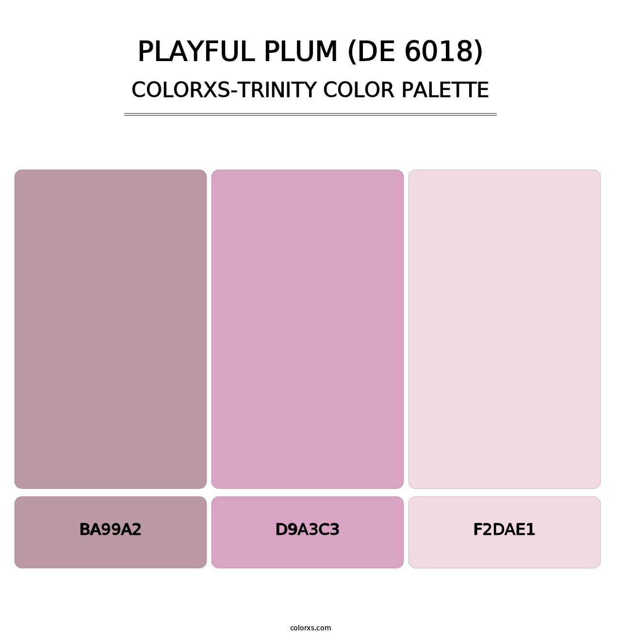 Playful Plum (DE 6018) - Colorxs Trinity Palette