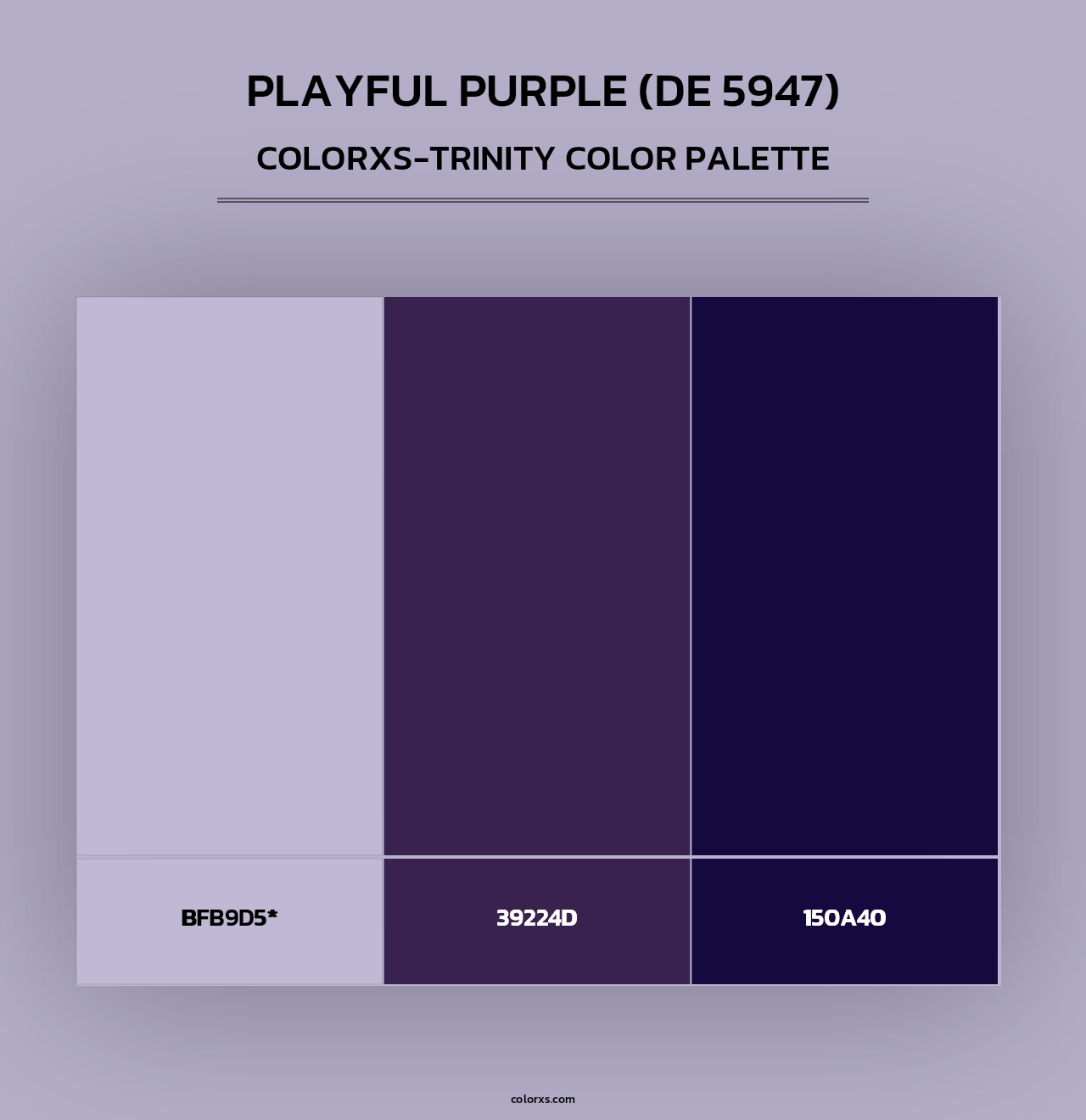 Playful Purple (DE 5947) - Colorxs Trinity Palette
