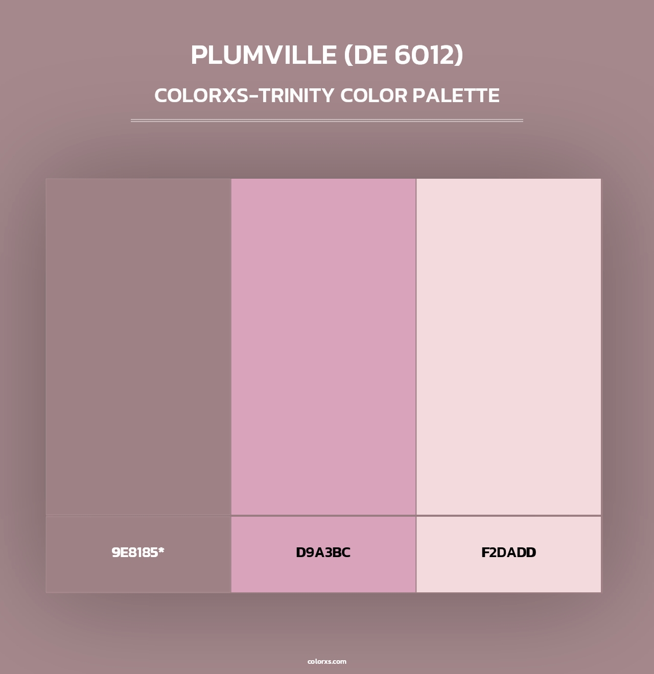 Plumville (DE 6012) - Colorxs Trinity Palette