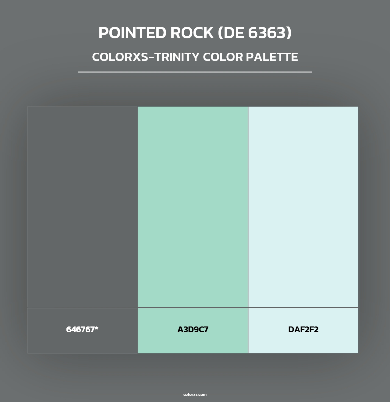 Pointed Rock (DE 6363) - Colorxs Trinity Palette