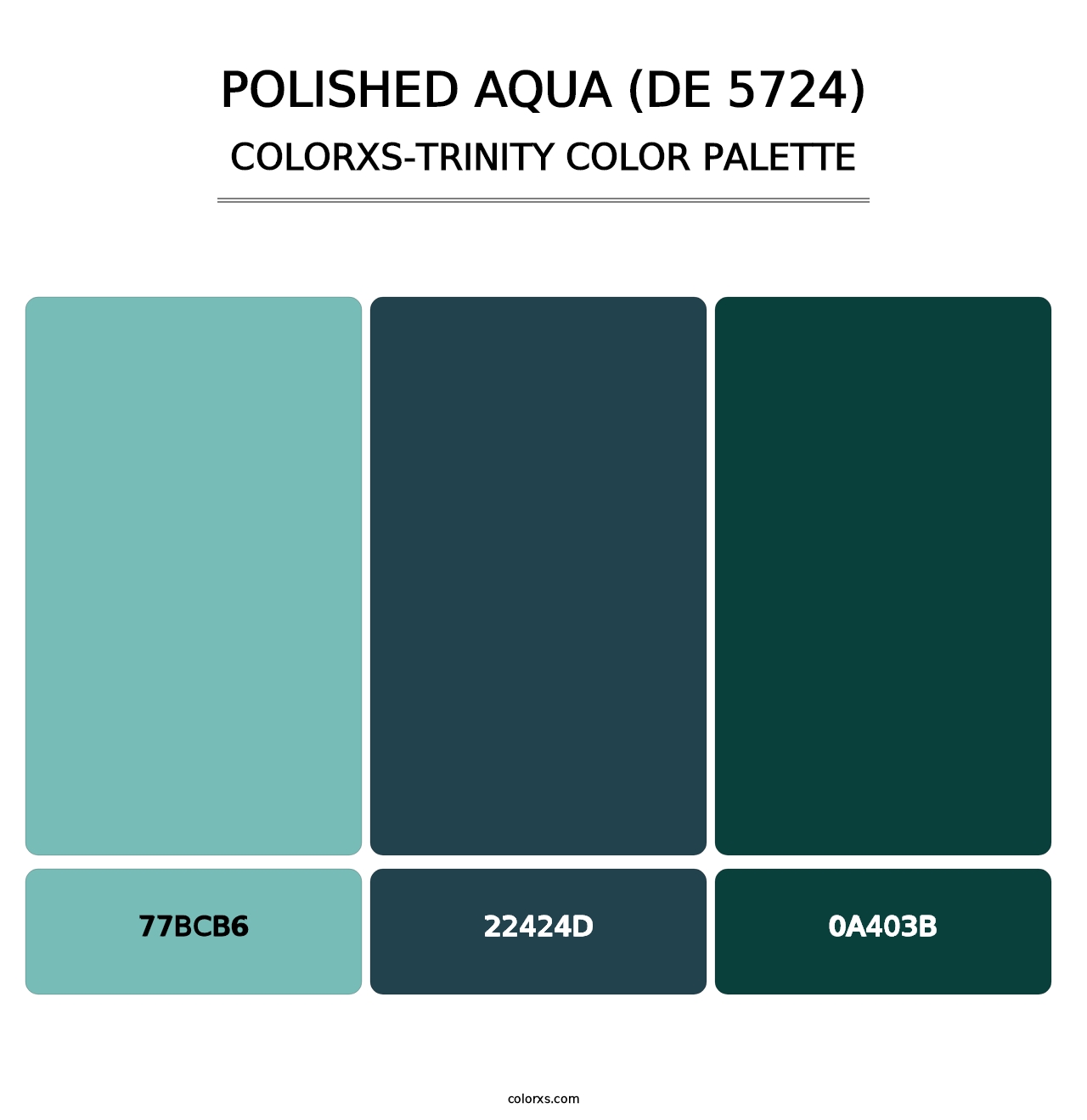 Polished Aqua (DE 5724) - Colorxs Trinity Palette