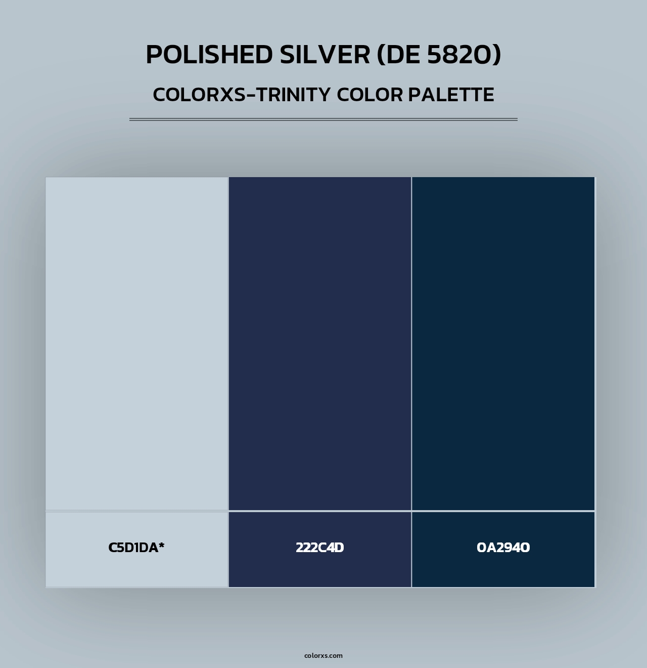 Polished Silver (DE 5820) - Colorxs Trinity Palette