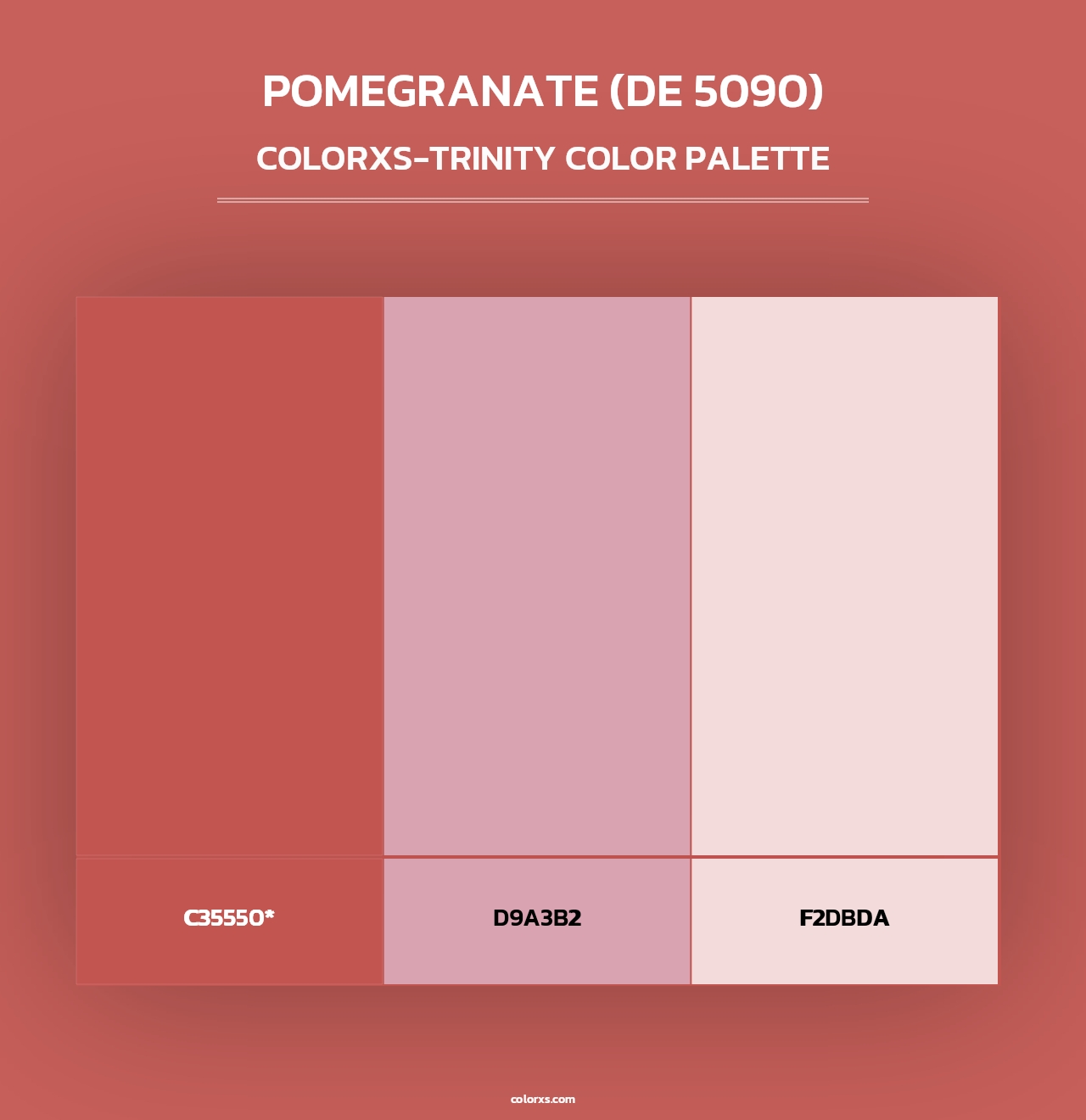 Pomegranate (DE 5090) - Colorxs Trinity Palette