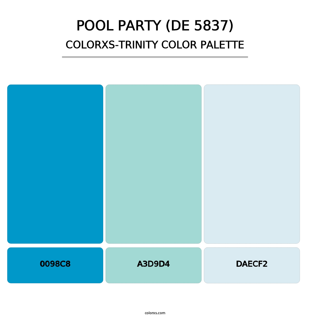 Pool Party (DE 5837) - Colorxs Trinity Palette