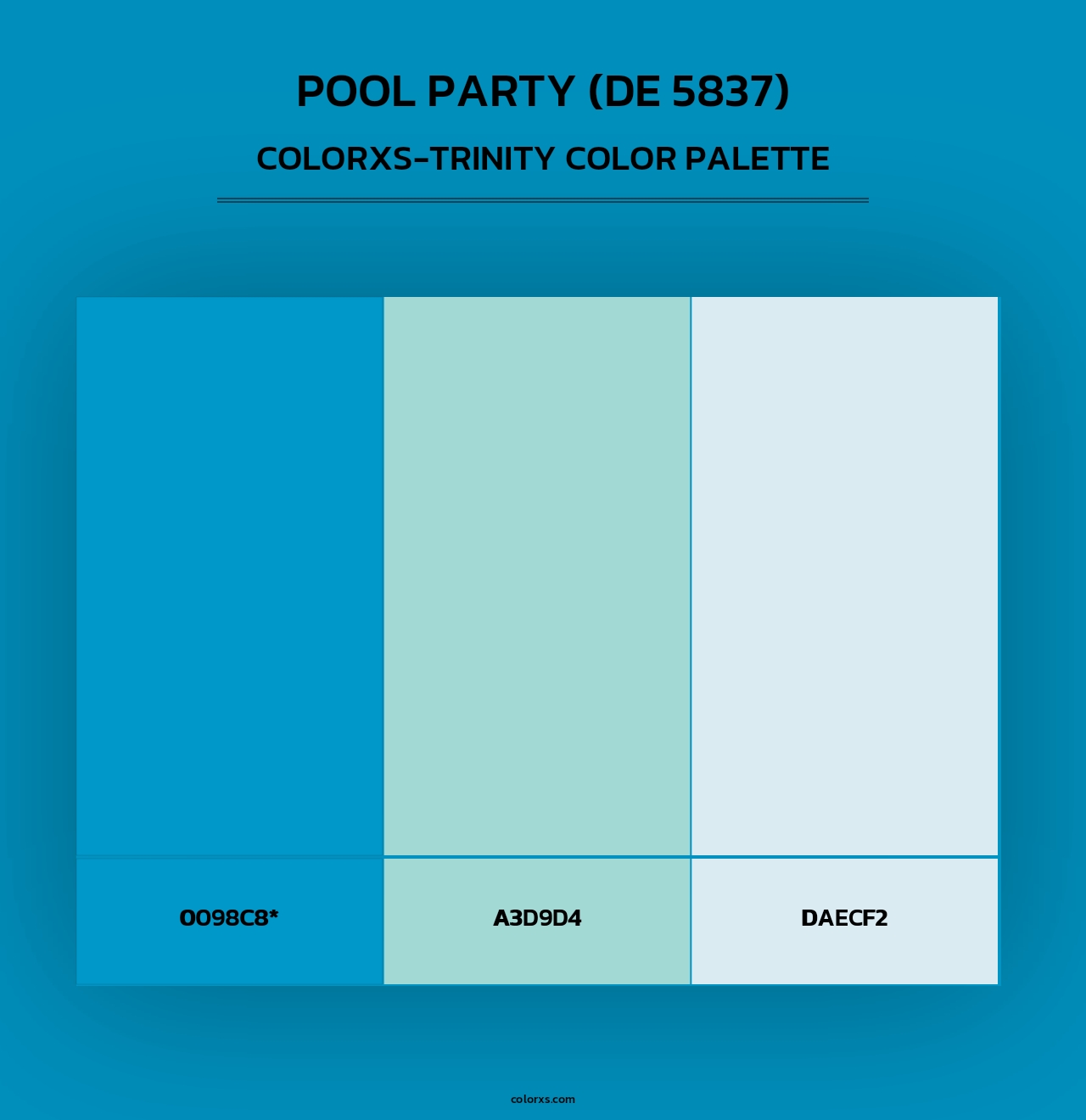 Pool Party (DE 5837) - Colorxs Trinity Palette