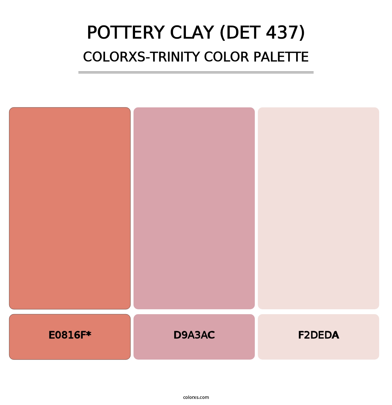 Pottery Clay (DET 437) - Colorxs Trinity Palette
