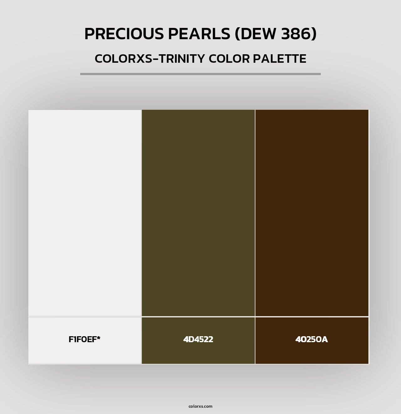Precious Pearls (DEW 386) - Colorxs Trinity Palette