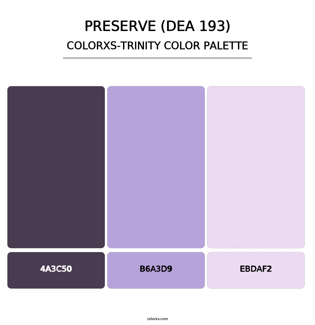 Preserve (DEA 193) - Colorxs Trinity Palette