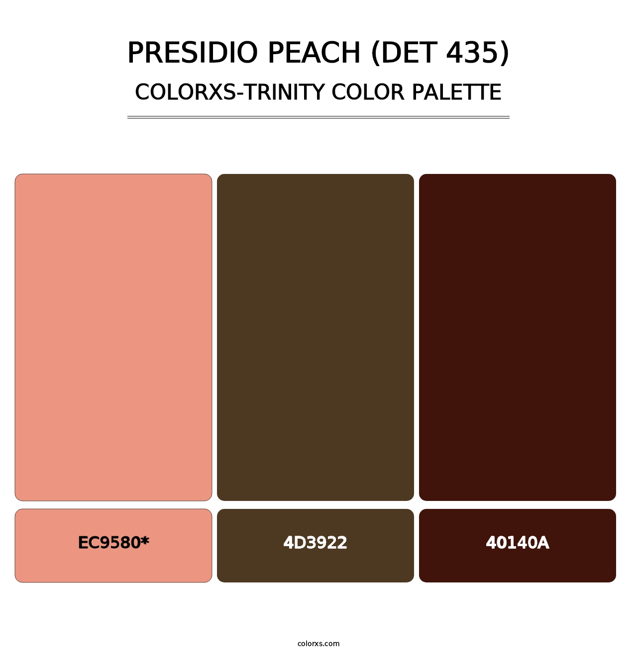 Presidio Peach (DET 435) - Colorxs Trinity Palette