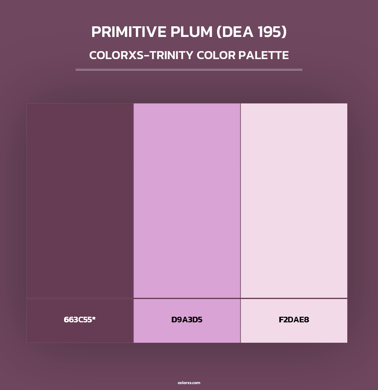 Primitive Plum (DEA 195) - Colorxs Trinity Palette