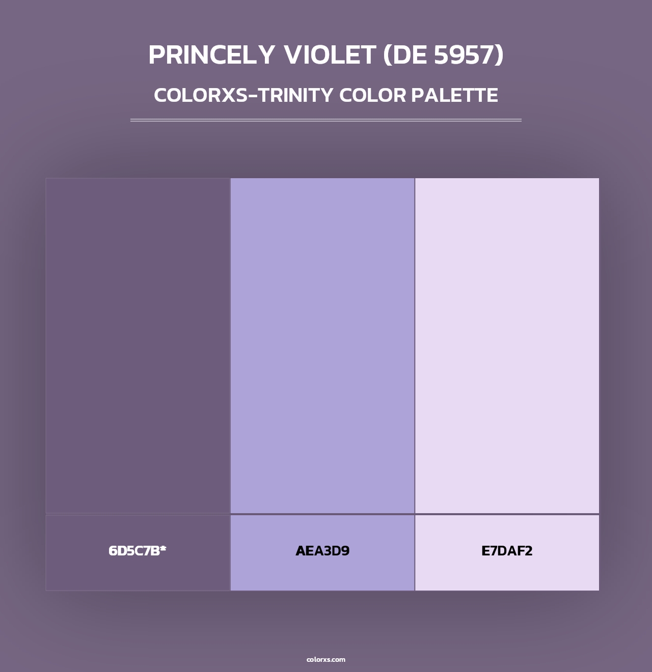 Princely Violet (DE 5957) - Colorxs Trinity Palette